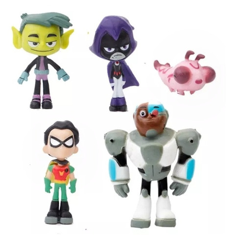 Jóvenes Titanes Teen Titans Go Colección X 5 Figuras