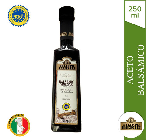 Aceto Balsamico Di Modena Filippo Berio 250 Ml Origen Italia