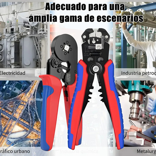 Alicate Terminales Crimpador Pinzas Pelacables+1250 Pcs