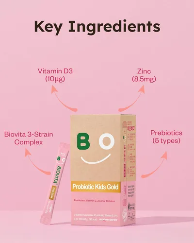 Biovita Probióticos En Polvo Para Niños (30 Barras, 30 Días)