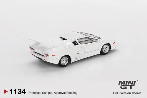 Mini Gt Lamborghini Countach 25th Anniversary White #1134