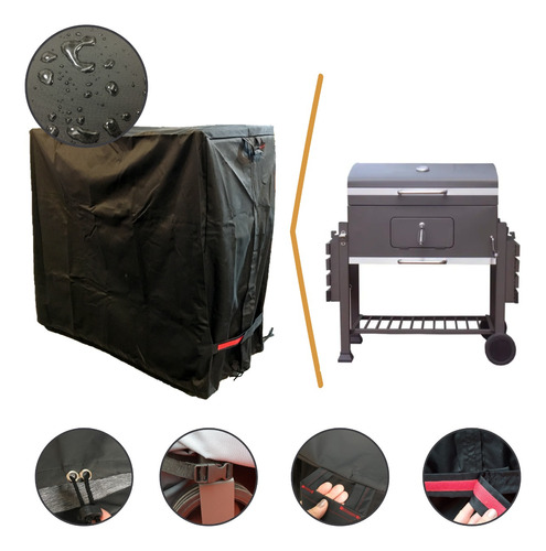 Funda Parrilla Bbq Grill T/chulengo Lona Pesada Impermeable