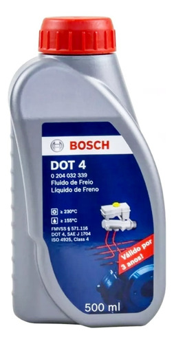 Fluido Oleo De Freio Dot 4 Dot4 Original Bosch 500ml