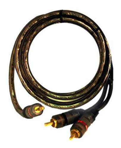 Cable Pro. 1 Plug 2.5mm Stereo A 2 Plug Rca