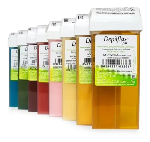 Depilflax Cera Depilatoria Roll On 110gr X 5 Unidades