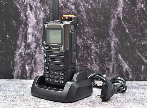 Rádio Uv-k5 Quansheng - Vhf/uhf - Escuta Aviação Bandas De Freqüência Hf Vhf Uhf Cor Preto