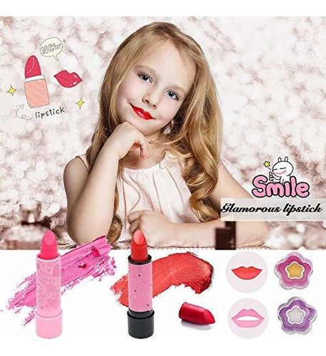 Imagen 3 de 7 de Maquillaje Lavable Para Niños Y Niñas Kit De Maquillaje P