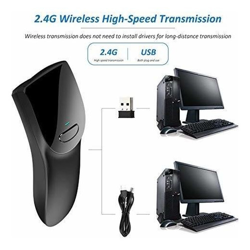 Escáner De Código De Barras Inalámbrico Tharo 2.4g 1d 2d Usb