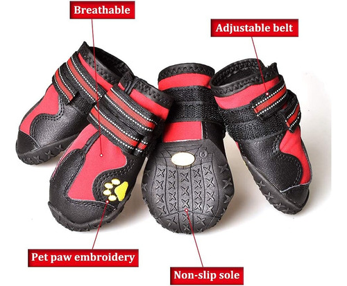 Covertsafe& Botas Impermeables Antideslizantes Para Perro...