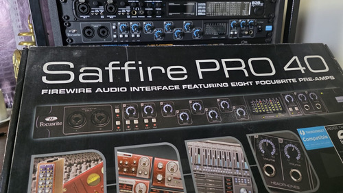 Interface Audio Focusrite Saffire Pro 40 Na Caixa Impecável Preto (Usado)