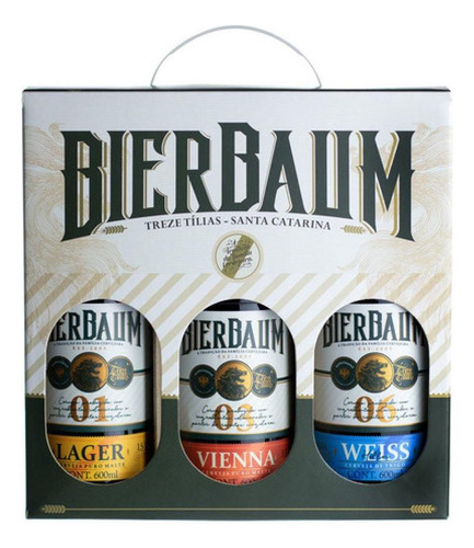 Kit Bierbaum 3 Cervejas X 600ml