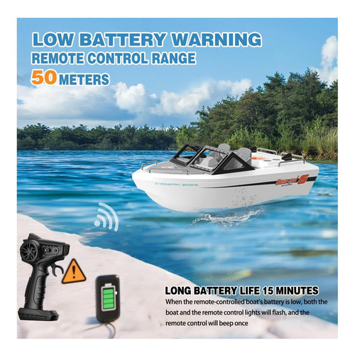 Barco Rc Para Piscina, Bote De Kart De Control Remoto Con De