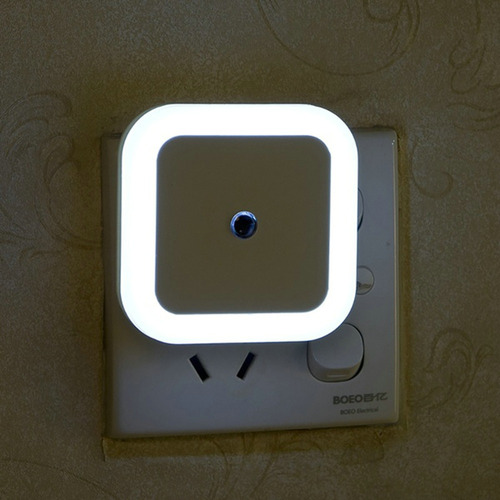 Lámpara De Enchufe De 0,5 W Para Dormitorio, Pasillo, Blanco
