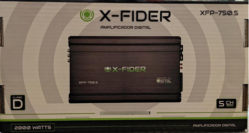 Amplificador Marca X-fider Ref: Xfp-750.5df 5 Ch 1300watts
