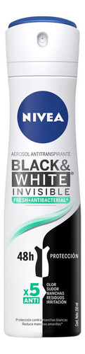 Antitranspirante Nivea Black & White En Aerosol Fresh 150 ml