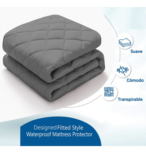 Protector Cubre Colchon Transpirable Comodidad Individual