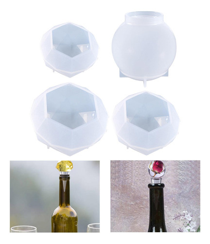Molde De Silicona Para Tapón De Botella De Vino, 4 Piezas