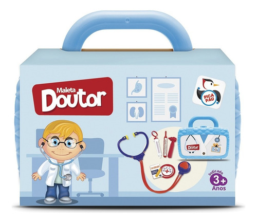 Maleta Médico Doutor Infantil Brinquedo Menino Enfermeiro