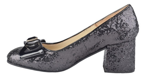 Imagen 5 de 8 de Zapatos De Mujer De Glitter Taco Bajo Radiohead - Ferraro -