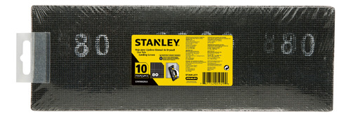 Lijas P/lijadora Manual Stanley Pack 10 Unidades Gr 80