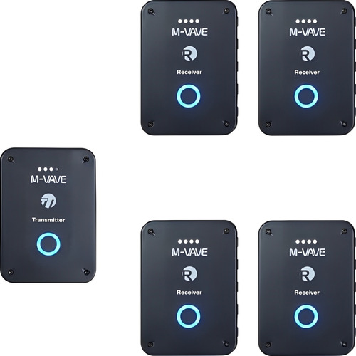 Retorno De Palco Monitor M-vave 1 Transmissor E 4 Receptores