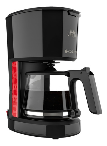 Cafeteira Elétrica Cadence Urban Pop Red Preto 220v - Caf610