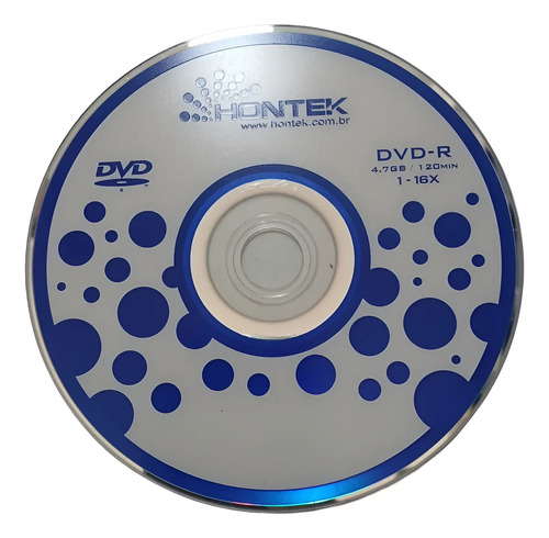 Tubo Hontek Dvd-r 4.7gb 120min 16x Com 50 Unidades