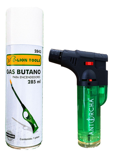 Encendedor Tipo Soplete Recargable Antorcha Con Gas Butano