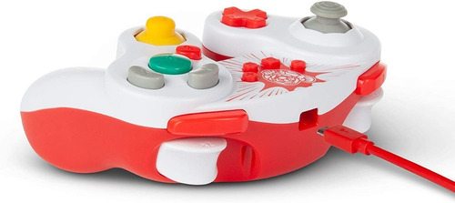 Control Para Switch Powera Cube Mario Blanco Alámbrico