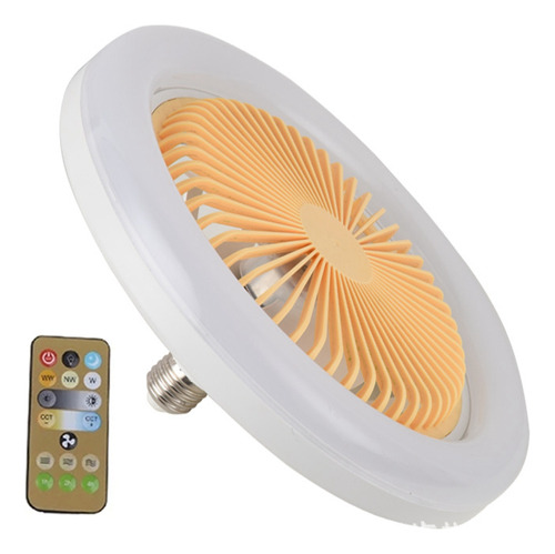 Ventilador De Techo Con Luz De 30 W, Control Remoto, Luz Led