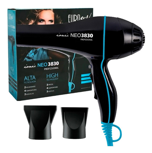 Secador De Pelo Profesional Eurostil Neo 3830 Ionico 2 Vel