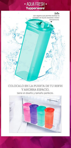 Jarra De Agua Aqua Fresh De 2 Litros Hermetica Translúcida