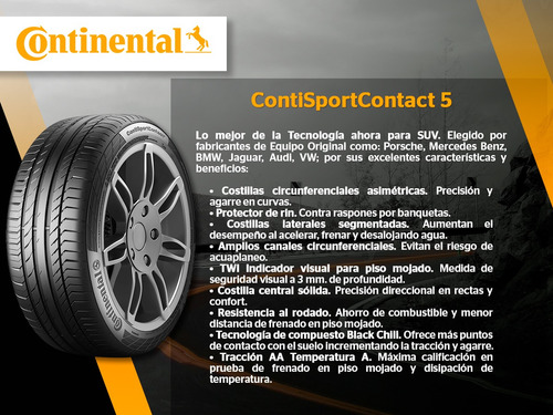 Paq 2 Llantas Continental 235/45r17 Contisportcontact 5 94w