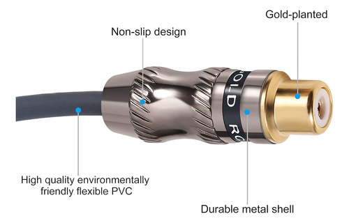 Adaptador Devinal Xlr A Rca Hembra, Rca A Xlr Macho Corto...