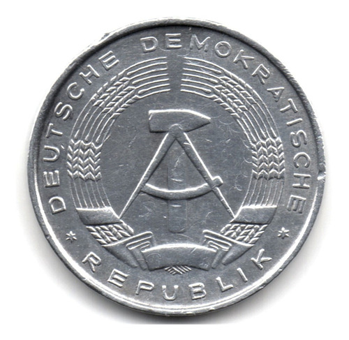 Alemania Oriental 10 Pfennig 1968 República Democrática