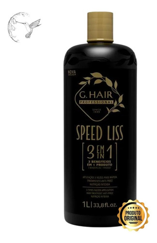 Escova Progressiva Ghair Speed Liss 3 Em 1 - Frete Grátis+nf