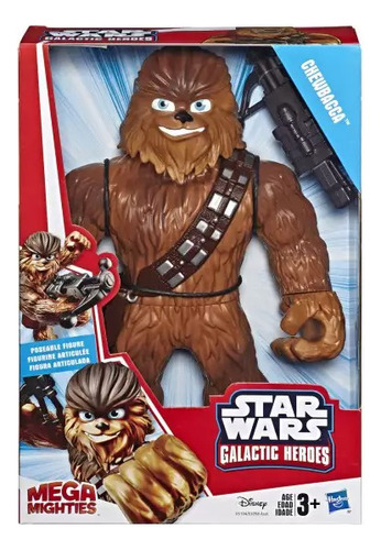 Figura De Chewbacca Star Wars Galactic Heroes Mega Mighties