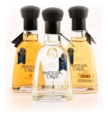 Tequila Antigua Cruz Tripack 375 Ml