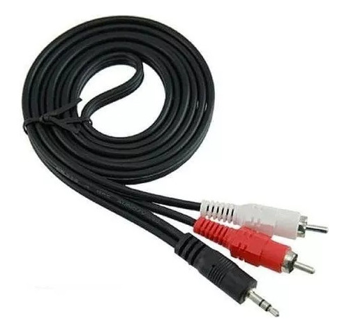 Cable Audio Jack 3.5mm A 2 Rca Macho Longitud 3 Mts 