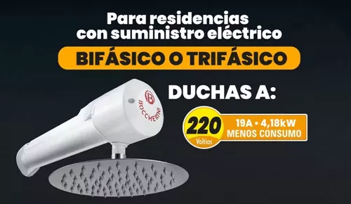 Ducha Eléctrica Lusso Automática De Lujo Negra Boccherini