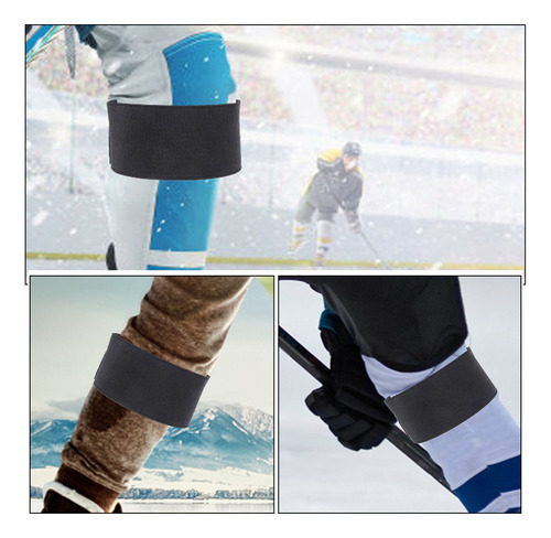 2 Correas Pequeñas Para Espinilleras Ajustables Para Hockey