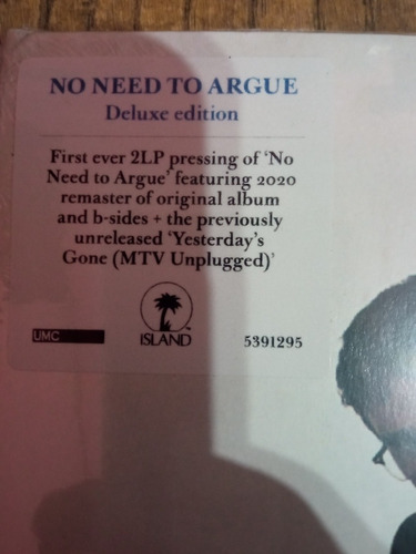 Imagen 4 de 5 de The Cranberries No Nerd To Argue Doble Vinilo Con 5 Bonus