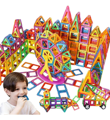 184 Peças De Brinquedos Infantis Do Jogo Magnet Building Blo