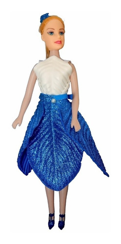 Imagem 1 de 1 de Bell - Azul Com Glitter - Bonecas Artesan