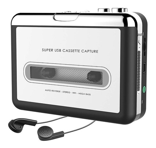 Usb Cassette Capturar Cinta A Pc Convertidor De Cd / Mp3 Aud