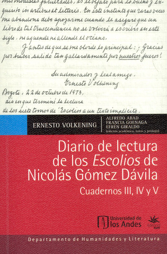 Diario De Lectura De Los Escolios De Nicolás Gómez Dávila