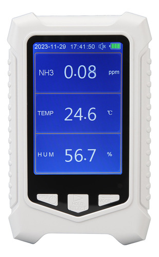 Teste De Medidor De Nh3 Portátil Com Precisão De 0 A 50 Ppm