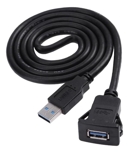 1m / 3.1ft Solo Puerto Panel Usb Montaje Empotrado Cable