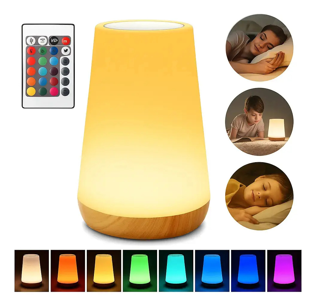 Luminária Abajur Cromoterapia 13 cores