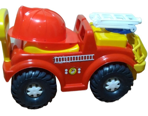 Carro Montable Bombero Niño Casco Protector Medidas 58x26x30